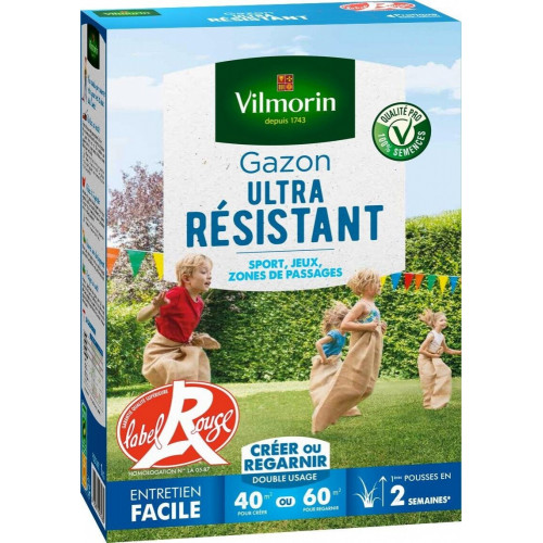 Gazon ultra resistant VILMORIN, 1 kg, 40 m² - VILMORIN
