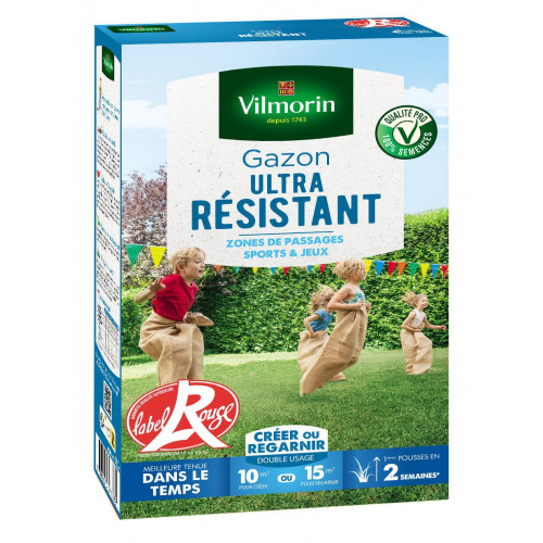 Gazon ultra resistant, VILMORIN, 250 g 10 m² - VILMORIN