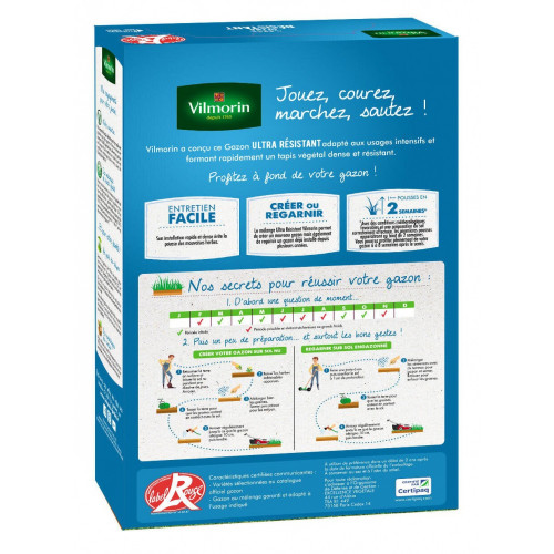 Gazon ultra resistant, VILMORIN, 250 g 10 m² - VILMORIN