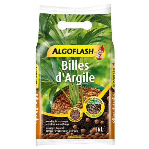 Billes d'argile balcons et terrasses ALGOFLASH 6 L - Algoflash
