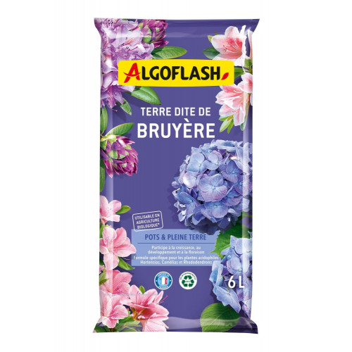 Terre de bruyére, ALGOFLASH, 6 litres - Algoflash