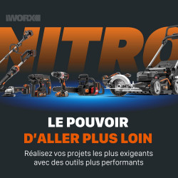Sécateur sur batterie WORX WG330E, L.25 cm, 20 V - Worx