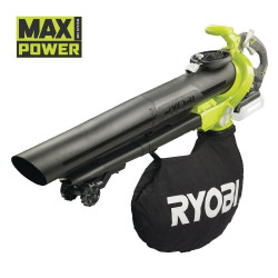 Aspirateur souffleur broyeur sur batterie RYOBI Rbv36b-0 36 V de marque RYOBI, référence: J9143600