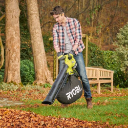 Aspirateur souffleur broyeur, RYOBI Ry18bvxa-0 18 V, sans batterie - RYOBI