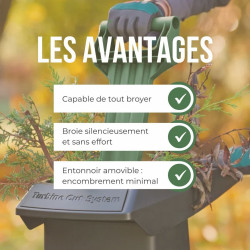 Broyeur de vegetaux electrique BOSCH Axt 2550 tc - BOSCH