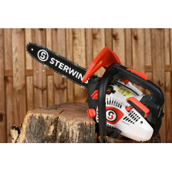 Tronçonneuse élagueuse à essence STERWINS 817517 25.4 cm3, guide de 30 cm - STERWINS