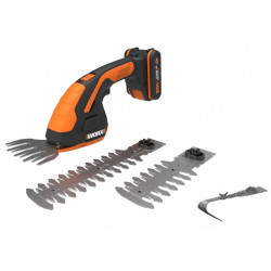 Cisaille sur batterie WORX Wp808e L.20 cm 20 V de marque Worx, référence: J9145900