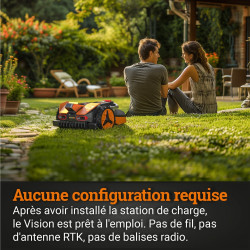 Robot tondeuse connecte LANDROID VISION - 600 m? - Sans installation de fil - Worx