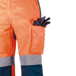 Pantalon de travail haute visibilité KAPRIOL orange fluo, taille L - KAPRIOL