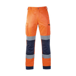Pantalon de travail haute visibilité KAPRIOL orange fluo, taille XXL de marque KAPRIOL, référence: J9176400