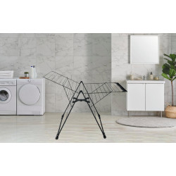 Etendoir a linge sur pieds25 m noir - TANCARVILLE