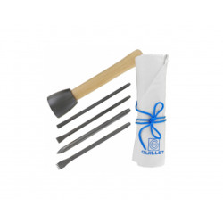 Trousse 5 outils de sculpture sur pierre tendre - Guillet - Made in France - OUTIFRANCE