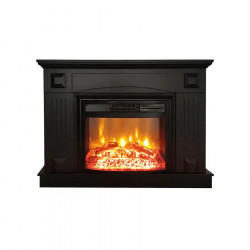 Cheminée électrique noire décorative – VERNAZZA EF 4 – 1800W - télécommande - effet flame de marque DLC Home, référence: B9086200
