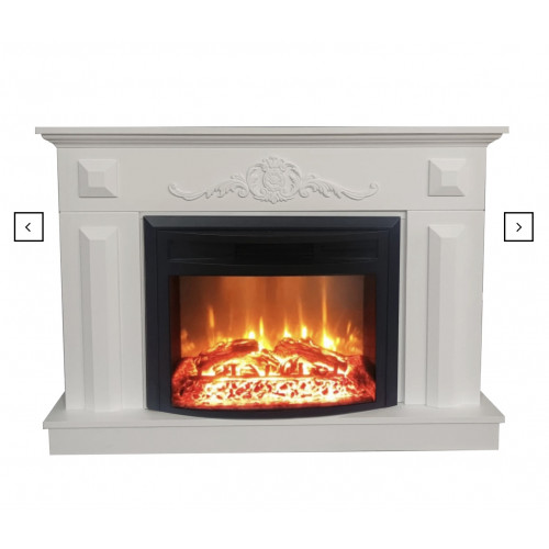 Cheminée électrique - Puglia - 1800 W avec effet flamme réaliste, chauffage 17 à 27 °C - Bluetooth Wi-Fi - DLC Home