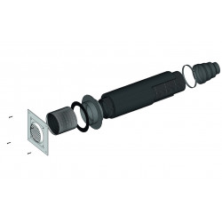 Kit entrée d’air étanche noir – Raccord Ø40/100 mm de marque Joncoux, référence: B9310700