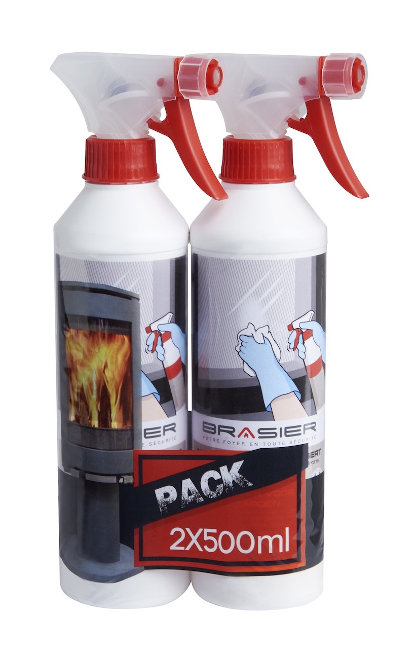 Nettoyant vitre d’insert – Lot de 2 x 500 ml