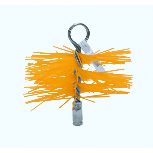 Hérisson de ramonage Brasier nylon Ø100 mm – pas M12/75 - Joncoux