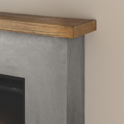 Cheminée électrique décorative "ROLF" gris - Powerflame - TAGU