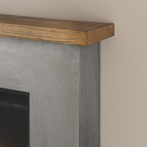 Cheminée électrique décorative "ROLF" gris - Powerflame - TAGU