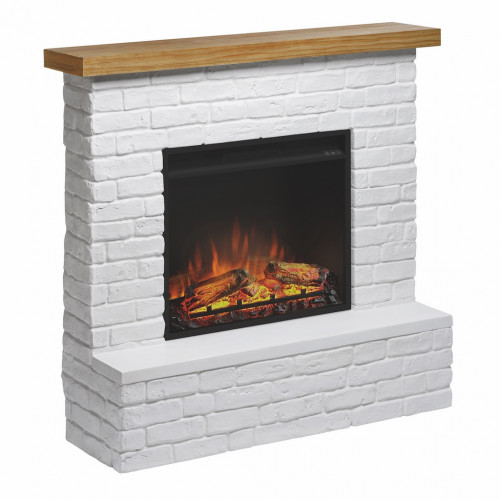 Cheminée électrique décorative "ROLF" Blanc - Powerflame - TAGU