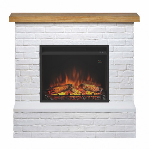 Cheminée électrique décorative "ROLF" Blanc - Powerflame - TAGU