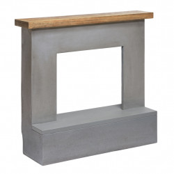 Habillage de cheminée – modèle ROLF – gris - compatible PowerFlame, PowerFlame 2, ZenFlame et FreeFlame - TAGU