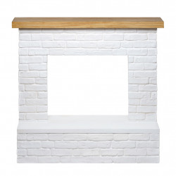 Habillage de cheminée – modèle ROLF – blanc – compatible PowerFlame, PowerFlame 2, ZenFlame et FreeFlame de marque TAGU, référence: B9318300