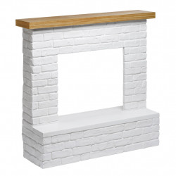 Habillage de cheminée – modèle ROLF – blanc – compatible PowerFlame, PowerFlame 2, ZenFlame et FreeFlame - TAGU