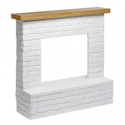 Habillage de cheminée – modèle ROLF – blanc – compatible PowerFlame, PowerFlame 2, ZenFlame et FreeFlame - TAGU