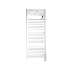 Sèche-serviettes électrique à inertie fluide – Actibain Connect 750 W – blanc – vertical – connecté de marque Noirot, référence: B9321000