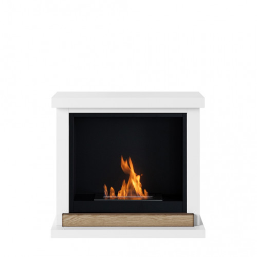 Cheminée bioéthanol - FreeFlame HAGEN - flamme réelle sans conduit - blanche - TAGU