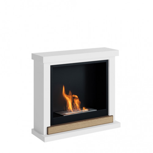 Cheminée bioéthanol - FreeFlame HAGEN - flamme réelle sans conduit - blanche - TAGU