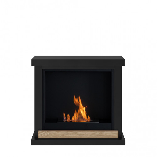 Cheminée bioéthanol - FreeFlame HAGEN - flamme réelle sans conduit - noire - TAGU