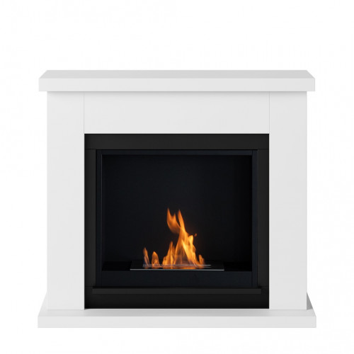 Cheminée bioéthanol - FreeFlame FRODE - flamme réelle sans conduit - blanche - TAGU