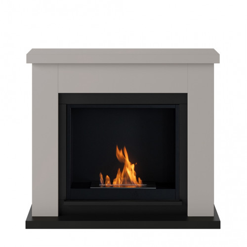 Cheminée bioéthanol - FreeFlame FRODE - flamme réelle sans conduit - beige - TAGU