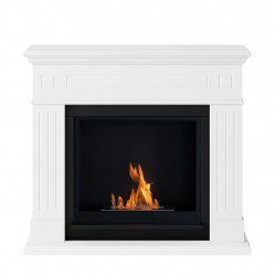 Cheminée bioéthanol - FreeFlame LARSEN - flamme réelle sans conduit - blanche de marque TAGU, référence: B9321800