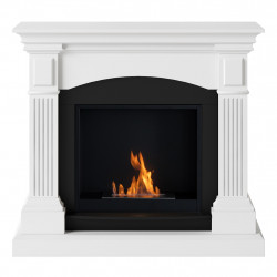Cheminée bioéthanol - FreeFlame MAGNA - flamme réelle sans conduit - blanche - TAGU