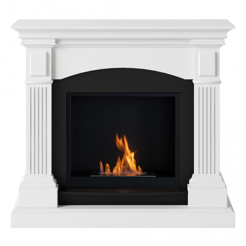 Cheminée bioéthanol - FreeFlame MAGNA - flamme réelle sans conduit - blanche - TAGU
