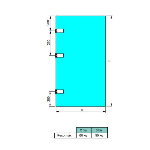 Charnière pour porte en verre avec garniture en acier inoxydable -  charnière horizontale avec embout de 34mm -  pour porte de 8 - EMUCA
