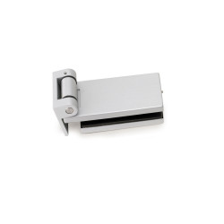 Charnière pour porte en verre avec garniture -  charnière horizontale avec embout de 40mm -  pour porte de 8-12mm -  aluminium e - EMUCA