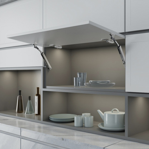 Compas pour portes levantes Altius One -  Gamme de force 940-1710 -  Acier -  Nickelé - EMUCA