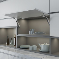 Compas pour portes levantes Altius One -  Gamme de force 940-1710 -  Acier -  Titane - EMUCA