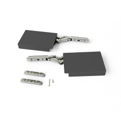 Compas pour portes relevables Altius Lift - Relevable 1100-2900 (M (medium)) - Acier et plastique - Gris antracite - EMUCA