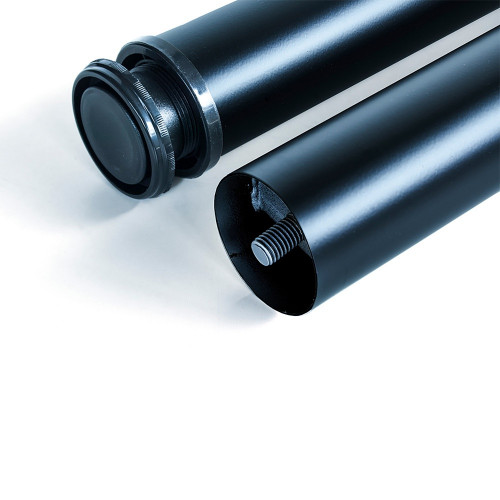 Lot de 4 pieds de table -  diamètre 60mm -  H 830mm -  Acier -  Peint en noir - EMUCA