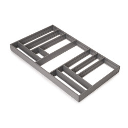 Organisateur de tiroirs Alumount 900x500 -  Aluminium -  Gris antracite de marque EMUCA, référence: B9325400