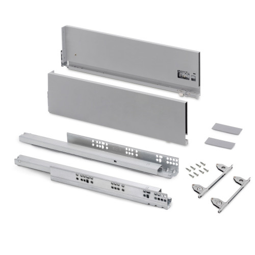 Tiroir extérieur Vertex avec réglages 3D hauteur 178 mm -  40kg -  profondeur 350mm -  Acier -  Peint en aluminium - EMUCA