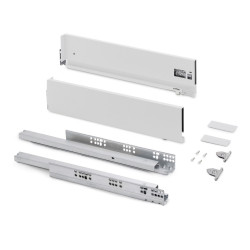 Tiroir extérieur Vertex avec réglages 3D hauteur 178mm -  40kg -  profondeur 400mm -  Acier -  Peint en aluminium de marque EMUCA, référence: B9328900