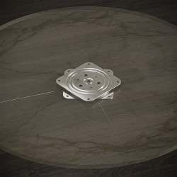 Base pivotante 4 -  100kg -  Acier -  zingué - EMUCA