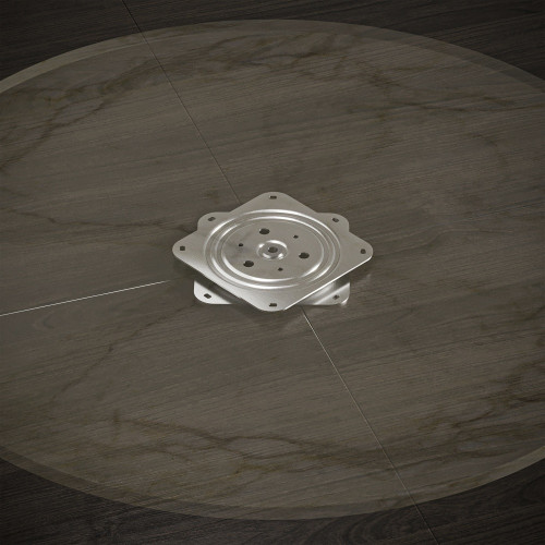 Base pivotante 4 -  100kg -  Acier -  zingué - EMUCA