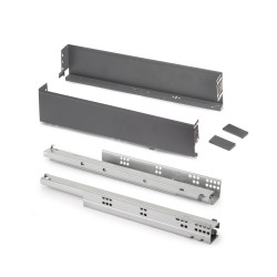 Tiroir extérieur Simplex 25kg hauteur 88mm -  profondeur 440mm -  acier -  Gris antracite de marque EMUCA, référence: B9335400